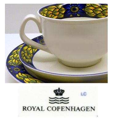 Royal Copenhagen - wavey mark