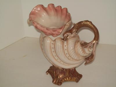 Schwarzburg-Rudolstadt? (or Royal Rudoltstadt?) Conch Shell Vase