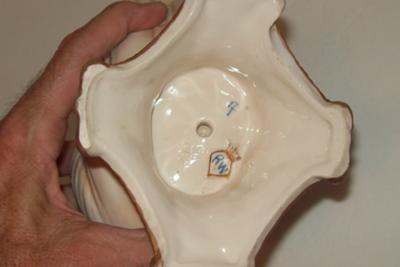 Schwarzburg-Rudolstadt? (or Royal Rudoltstadt?) Conch Shell Vase