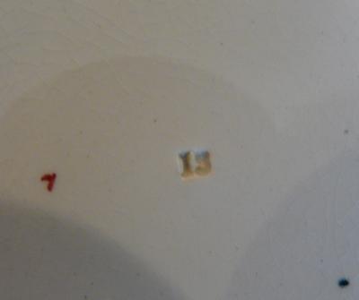  red v or number 7 Marking with no 13