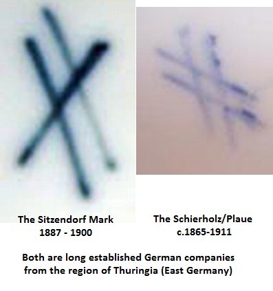 crossed lines marks