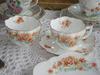 bone china set 4 gold dots