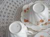 bone china set 4 gold dots