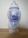 Antique albarello maiolica hand painted apothecary pot / jar - Italian or Spanish?