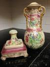 Antique China Urn/Lamp?  Capital B Mark, Name Slightly Legible 