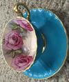 aynsley hand painted cup and saucer value