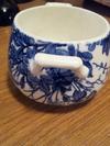 whole piece - Blue & White pot  with TWO diamond registration marks