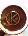 IK Within a Circle Mark on  Art Pottery Drip Mugs