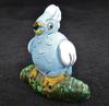 Little Blue and white Ceramic Parrot Bird