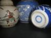 Pottery mark query  blue circles and Oriental Writing in Red