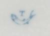 T letter and a fish Porcelain Marking