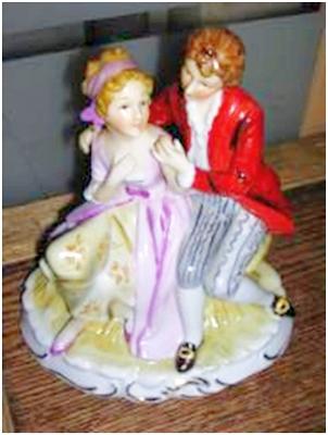 Unknown Mark on Figurine Query - M & R With a Crown 