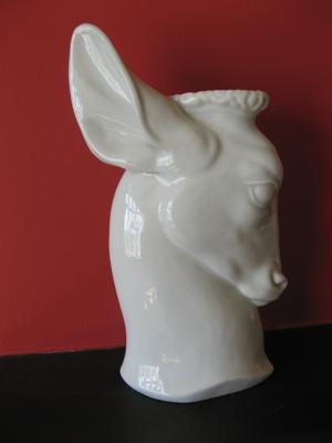 Stag head vase - Variation of Standard Royal Worcester mark on stag head vase