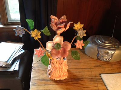 WK  heart with arrow through pottery marking